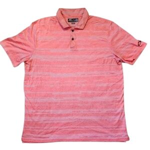 Oakley XL Hydrolix Heathered Coral Performance Golf Polo Extra Large